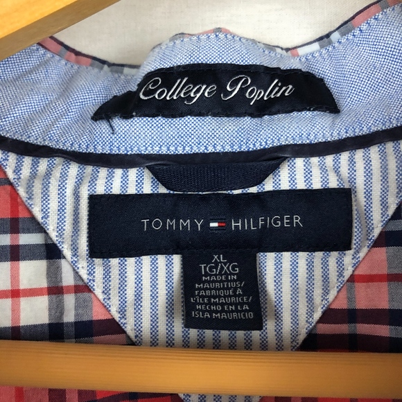 TOMMY HILFIGER SS Plaid Button Down Essential Tee - Picture 7 of 7